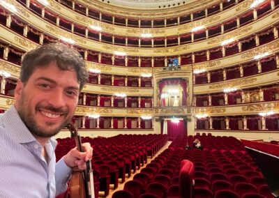 Playing in Teatro alla Scala with the Philharmonia