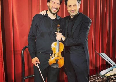 with Carlo Goldstein after Beethoven violin concerto in Bari